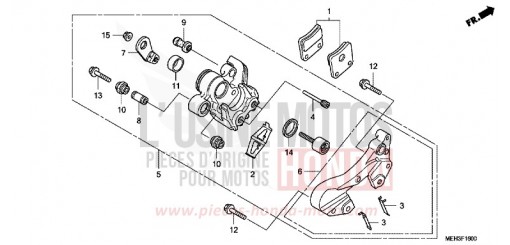 PINZA FRENO DI STAZIONAMENTO NSA700A9 di 2009